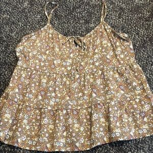 Floral Spaghetti Strap Top